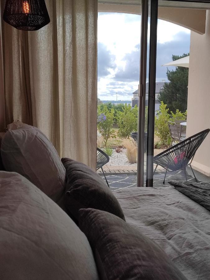 Le 3 Appartement Vue Mer Avec Jardin 100M De La Plage Et De La Thalasso Concarneau Eksteriør billede